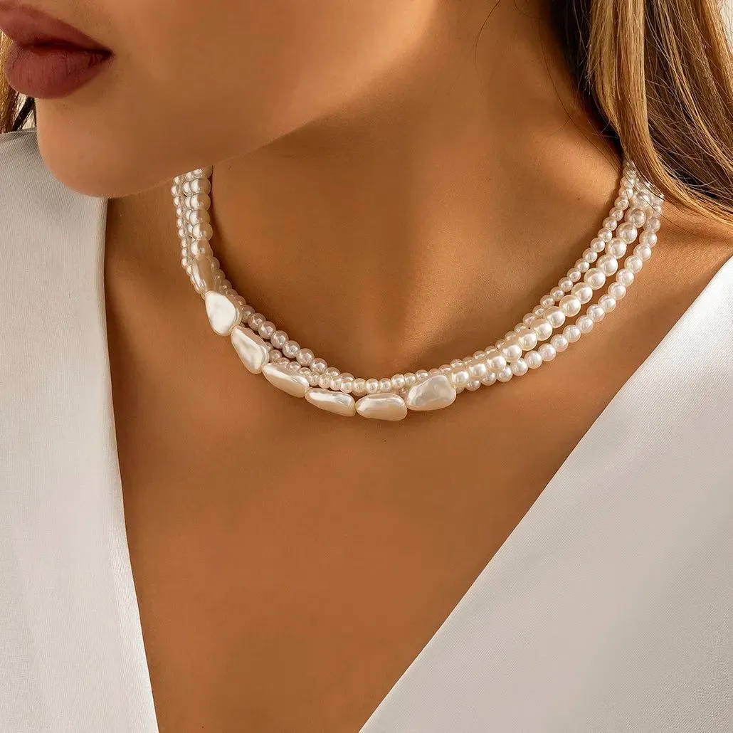 Vintage Pearl Heart Necklaces Collection