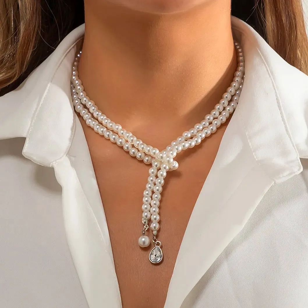 Vintage Pearl Heart Necklaces Collection