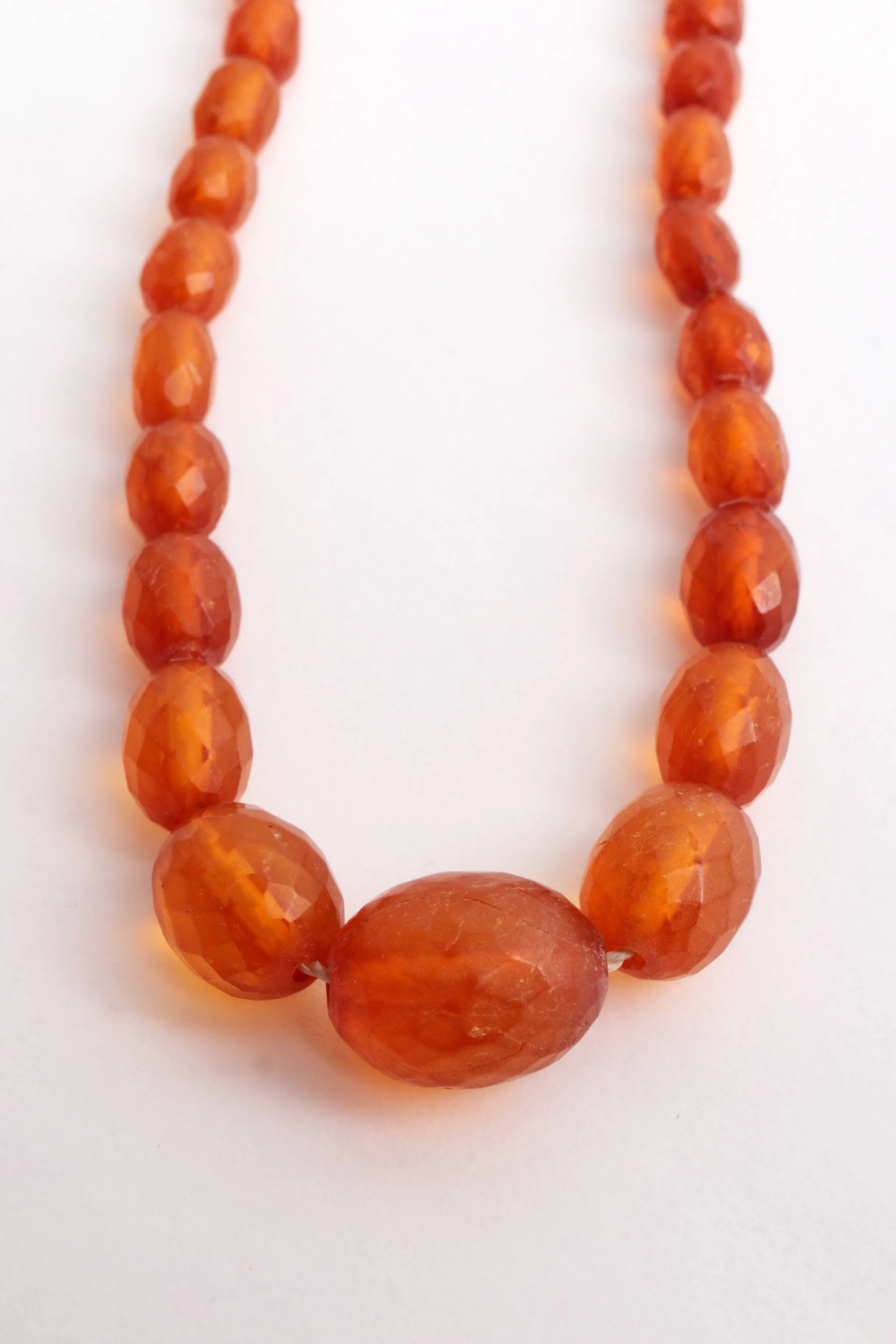 Vintage Set of Four Amber Necklaces, 1960s