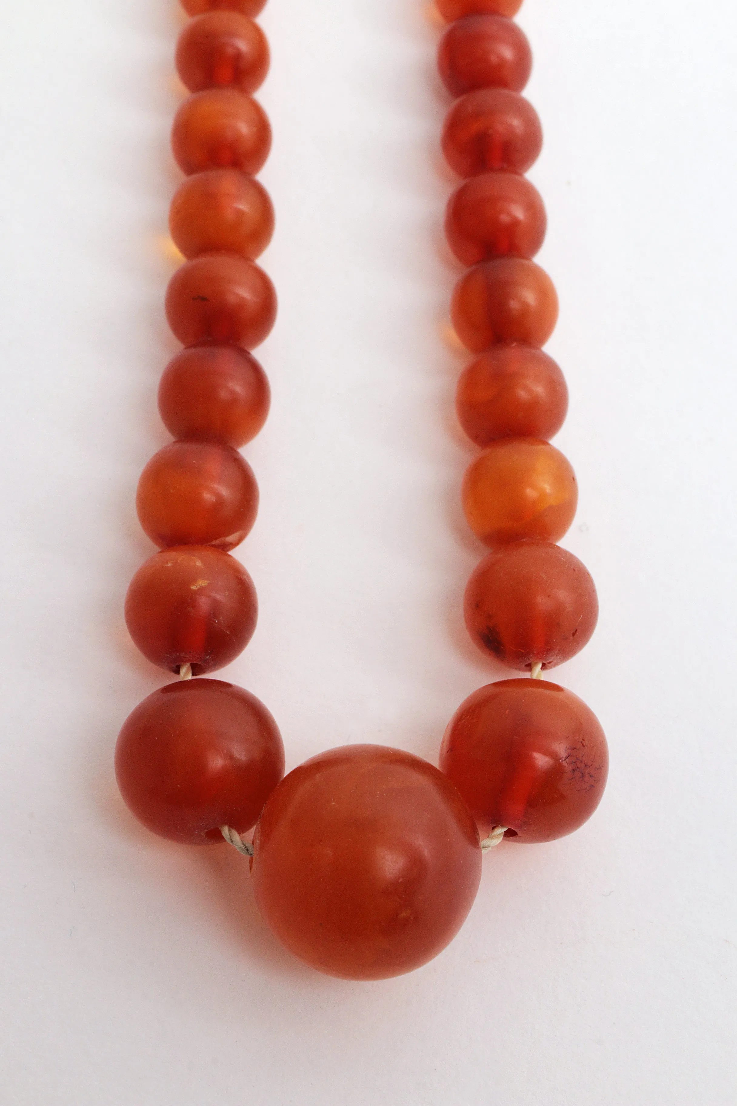 Vintage Set of Four Amber Necklaces, 1960s