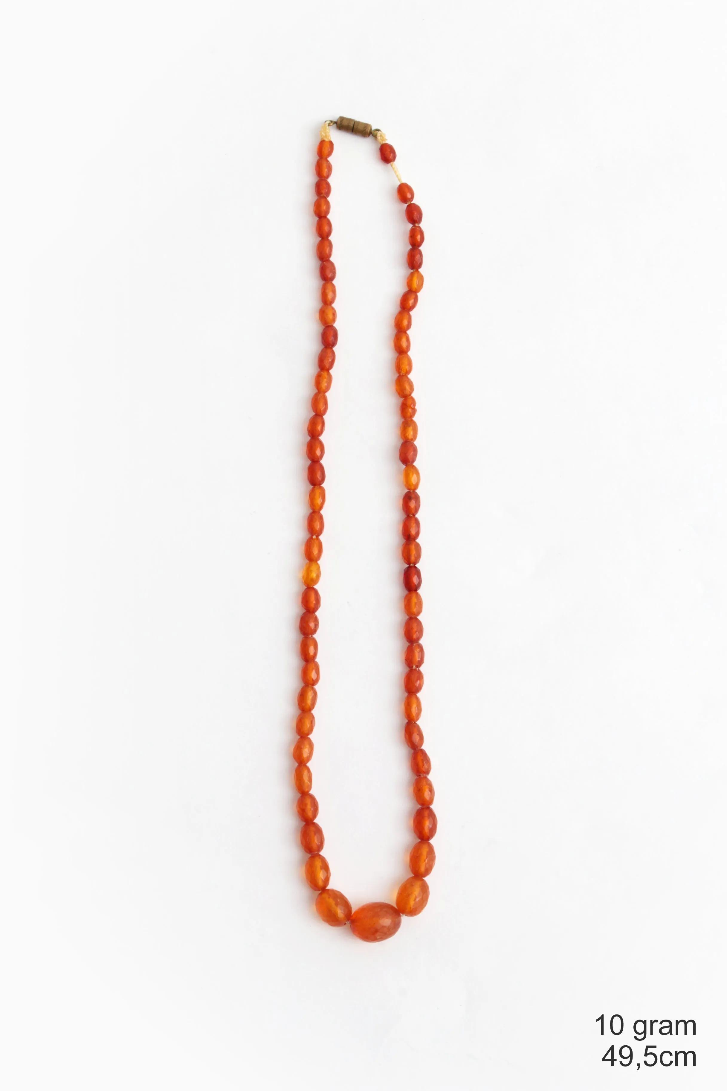 Vintage Set of Four Amber Necklaces, 1960s