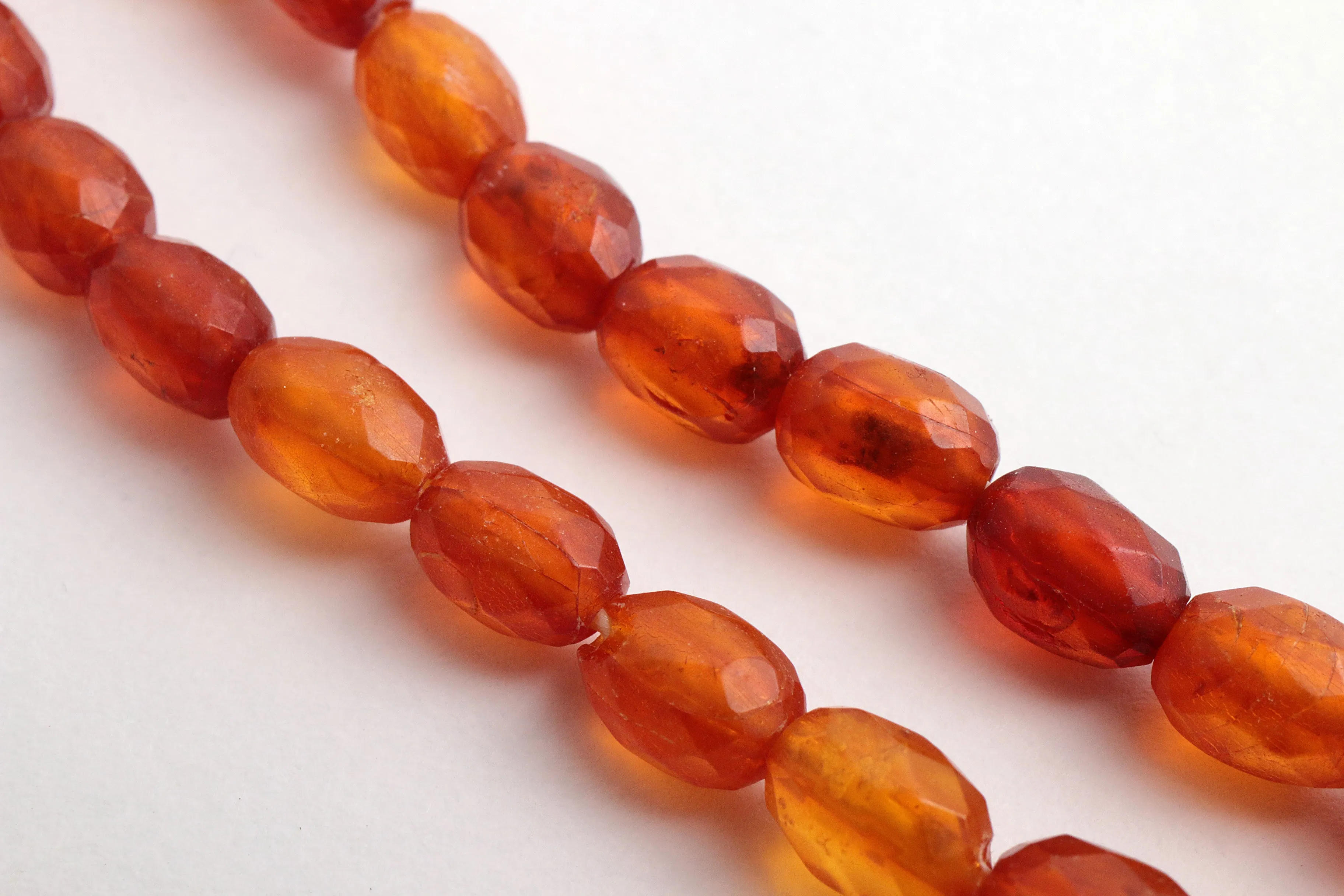 Vintage Set of Four Amber Necklaces, 1960s
