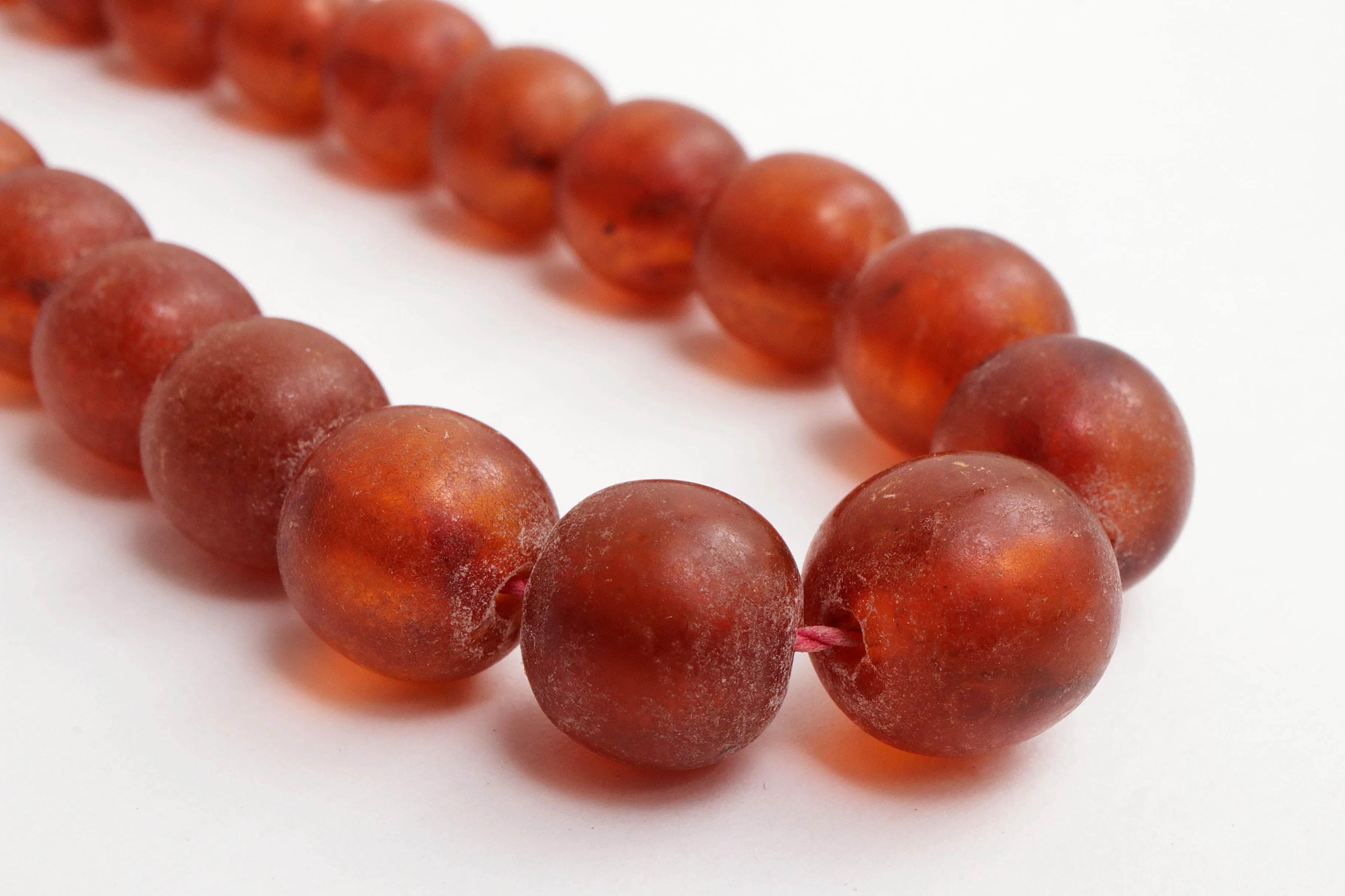 Vintage Set of Four Amber Necklaces, 1960s