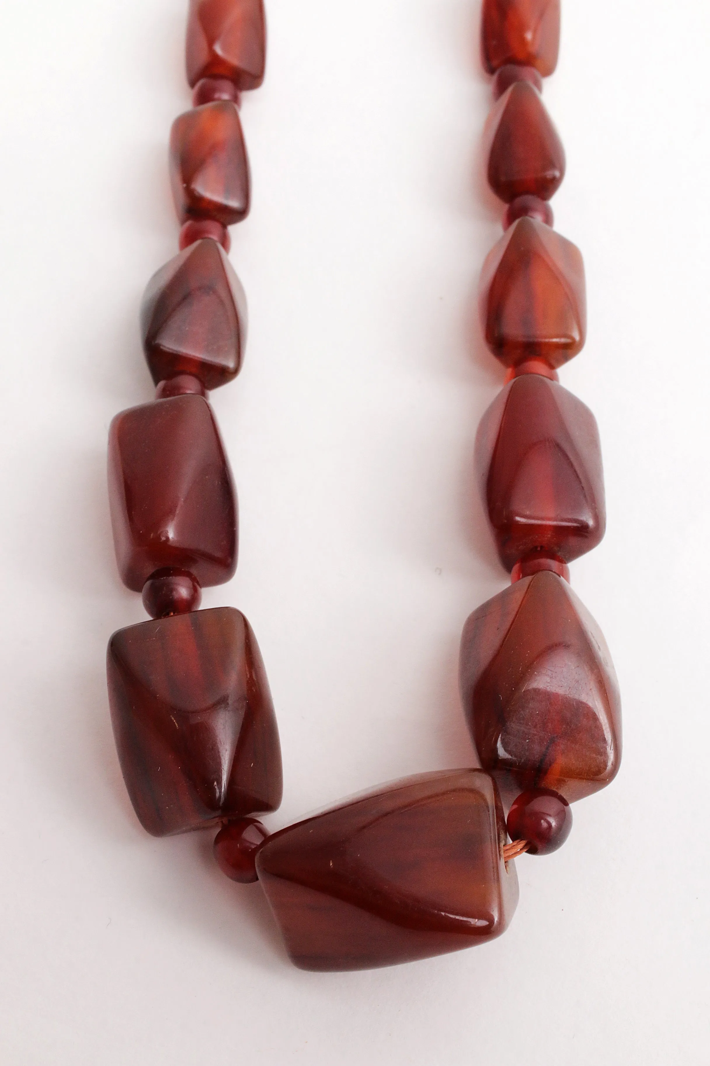 Vintage Set of Four Amber Necklaces, 1960s