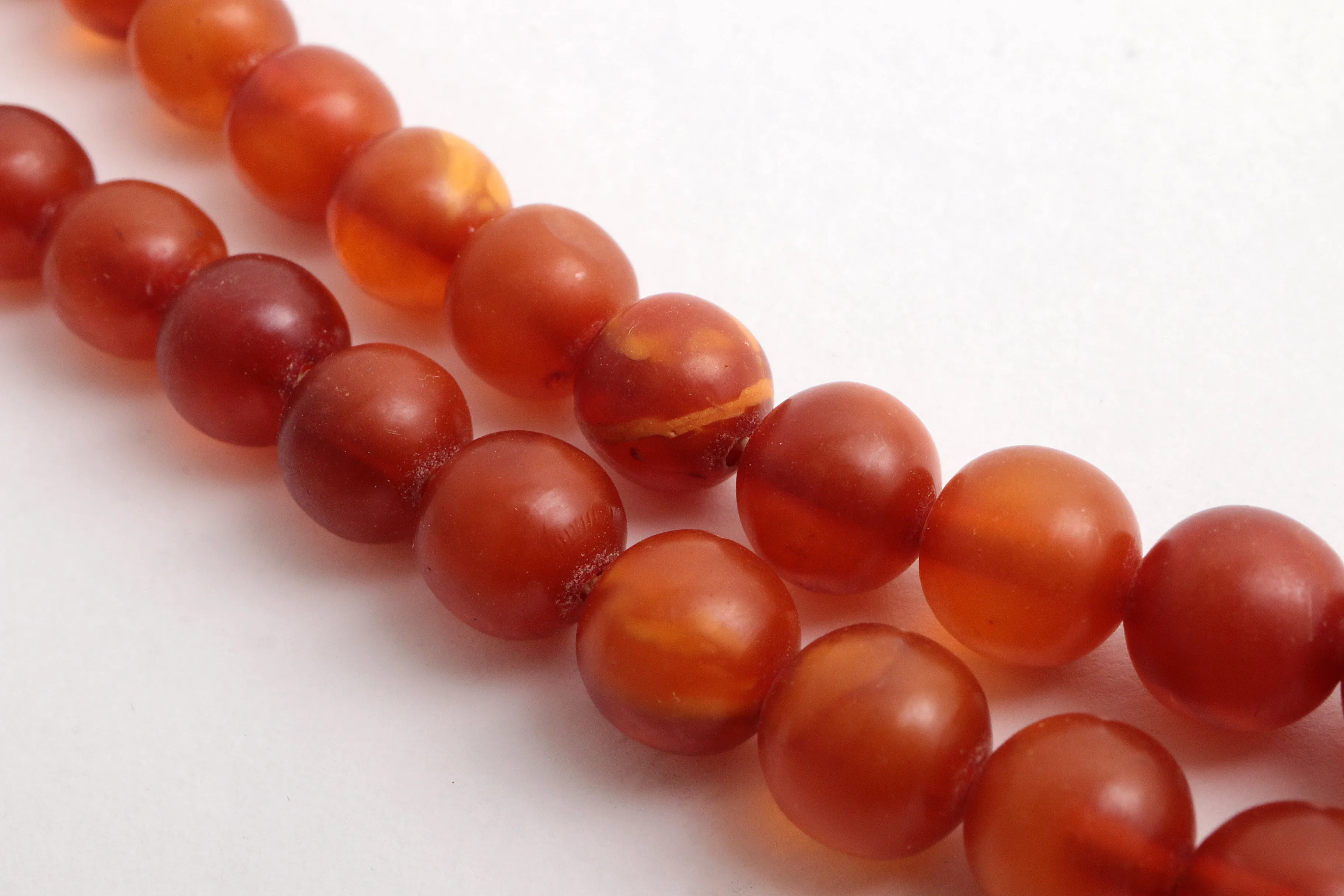 Vintage Set of Four Amber Necklaces, 1960s