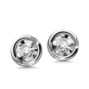 White Gold Diamond Earrings