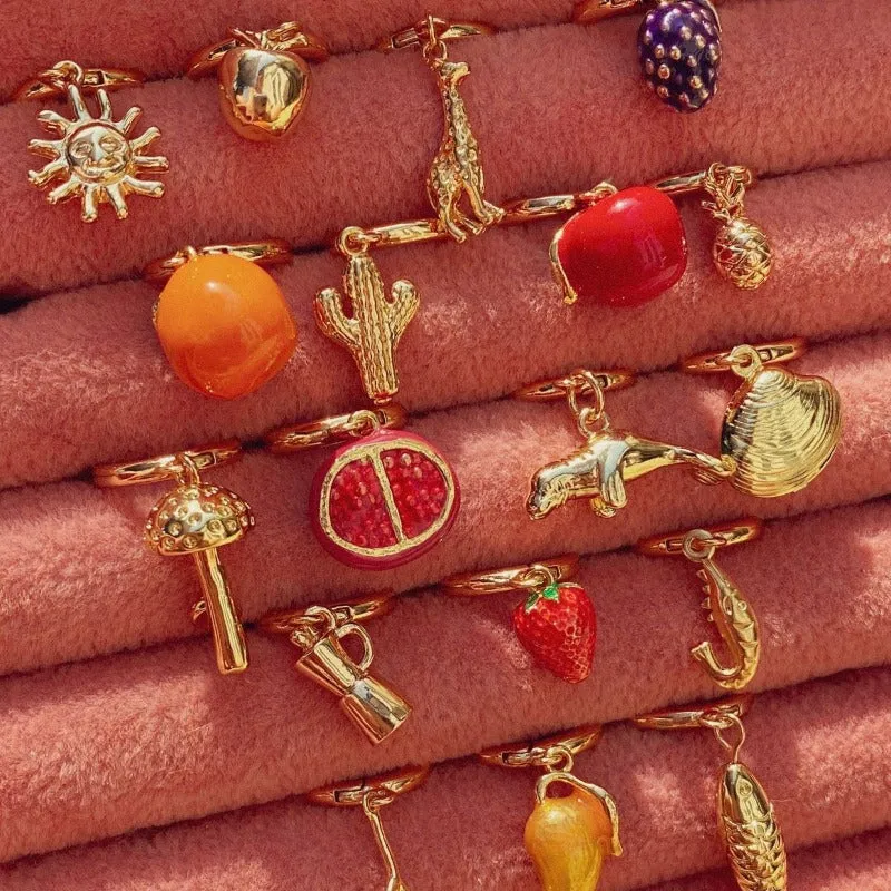 Wholesale Simple Small Gold Fashionable Animal Series Earrings