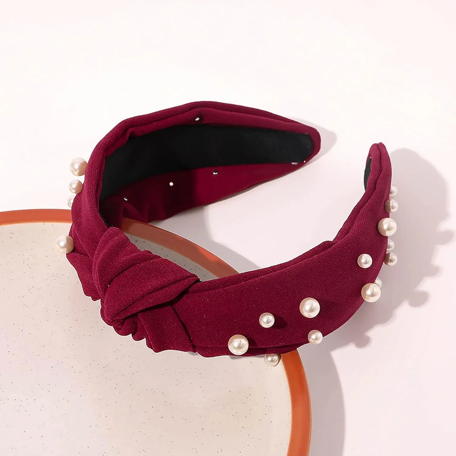 wide headbands for women Headband Knotted Headband hairbands for women's hair Chiffon Pearl Hair Accessories Wash Headband