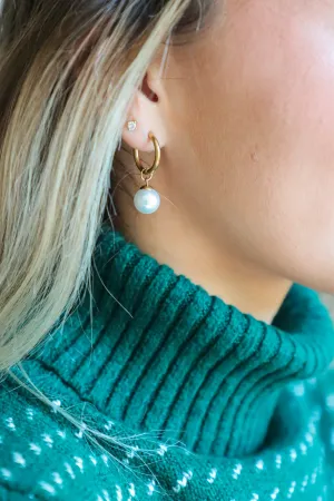 Winter's Pearl Earrings