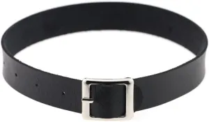 Women Leather Choker Necklace Adjustable Handmade Hip Hop Costume Cosplay Nightclub Punk Neck Collar Choker