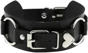 Women Punk Choker Necklace Handmade Adjustable Costume Cosplay Nightclub Party Leather Neck Collar Choker
