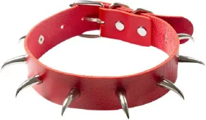 Women Rivet Choker Necklace Adjustable Costume Cosplay Nightclub Party Leather Handmade Neck Collar Choker