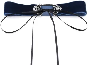 Women Velvet Choker Necklace Handmade Adjustable Costume Cosplay Nightclub Punk Neck Collar Choker