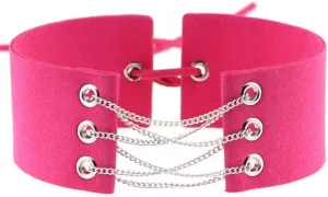 Women Velvet Choker Necklace Handmade Wide Adjustable Costume Cosplay Nightclub Punk Neck Collar Choker