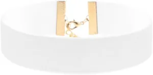 Women Velvet Neck Collar Choker Necklace Adjustable Handmade Hip Hop Costume Cosplay Nightclub Punk Chain Choker