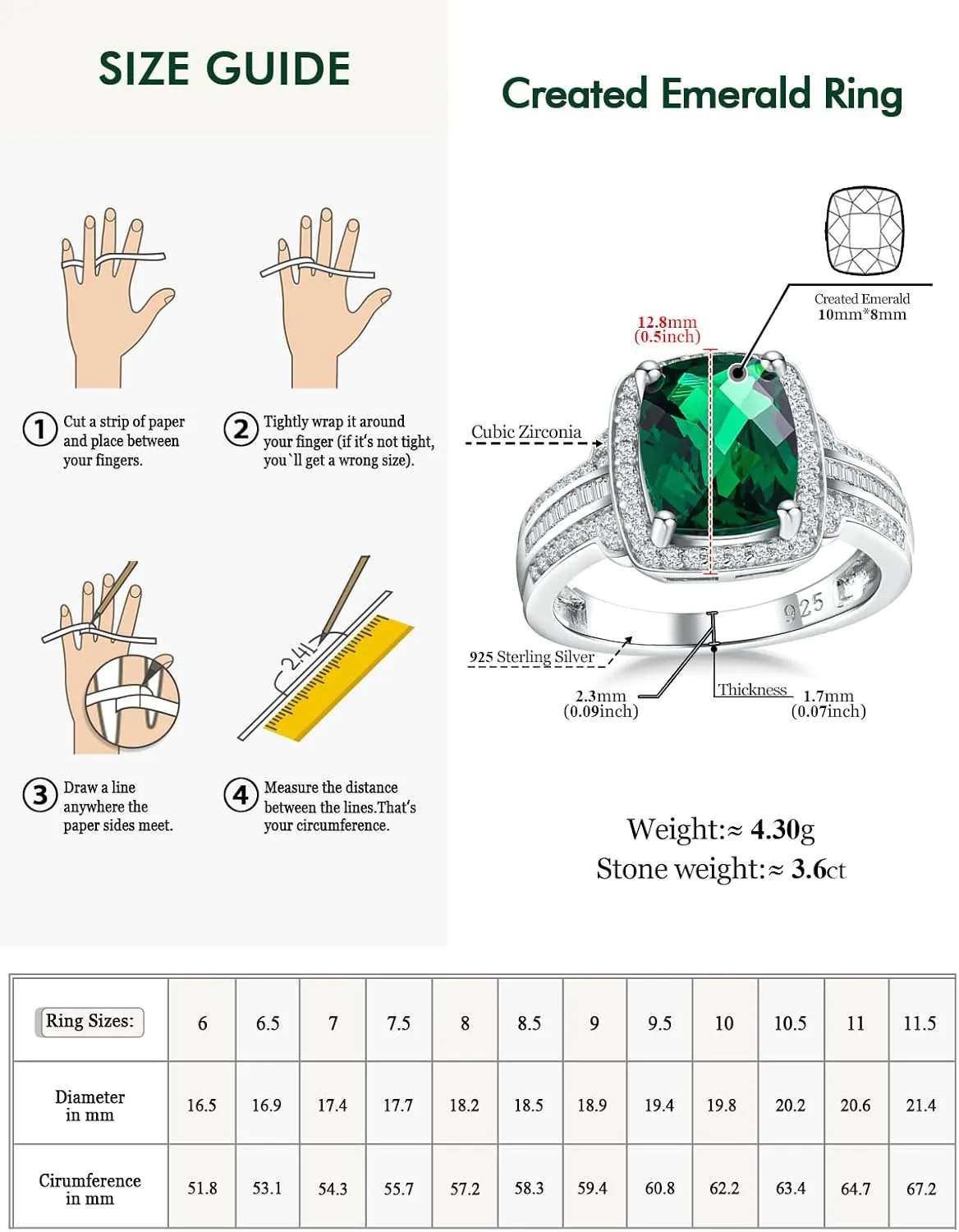 Womens Engagement Ring 925 Sterling Silver Oval Elongated Cushion Cut Sapphire/Ruby/Emerald/Opal Gemstone Anniversary Statement Cocktail Halo Ring Size 6 to 10 (with Gift Box)