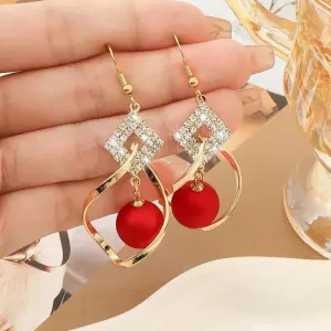Women's Fashionable Temperamental All-match Pearl drop Earrings