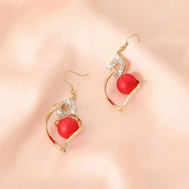 Women's Fashionable Temperamental All-match Pearl drop Earrings