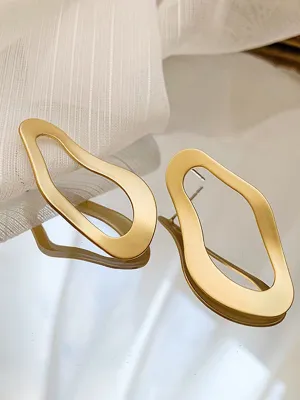 xakxx Simple Normcore Irregular Geometry Alloy Earrings