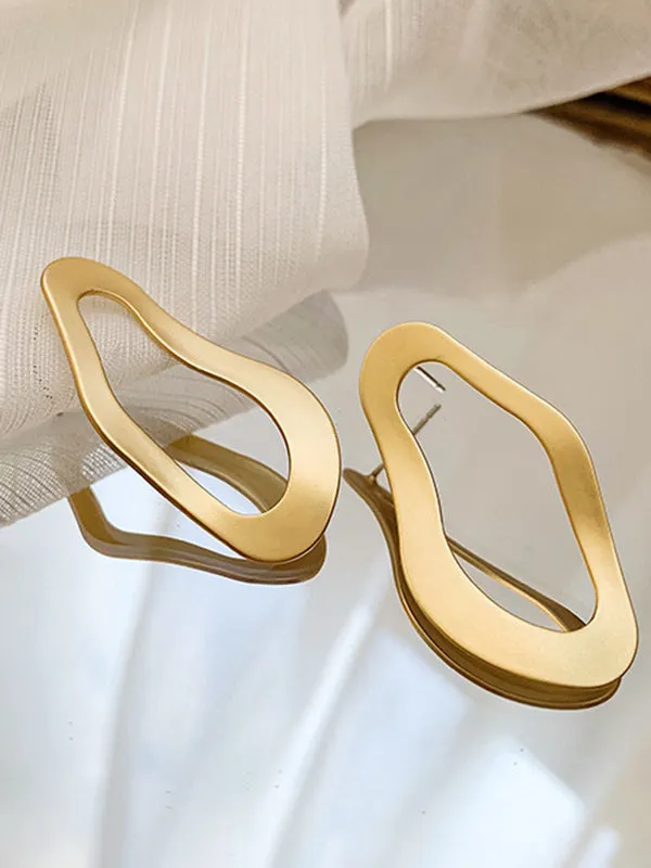 xakxx Simple Normcore Irregular Geometry Alloy Earrings