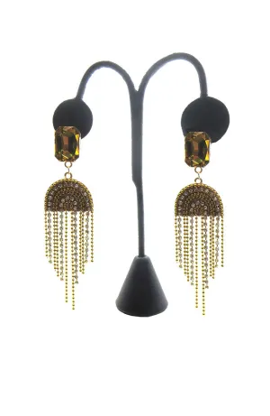 Yellow Rainbow Drop Earrings