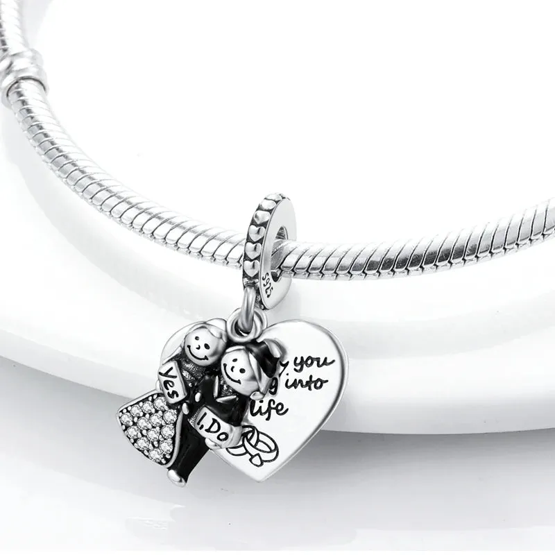 Yes I Do! Married Couple Dangle Charm