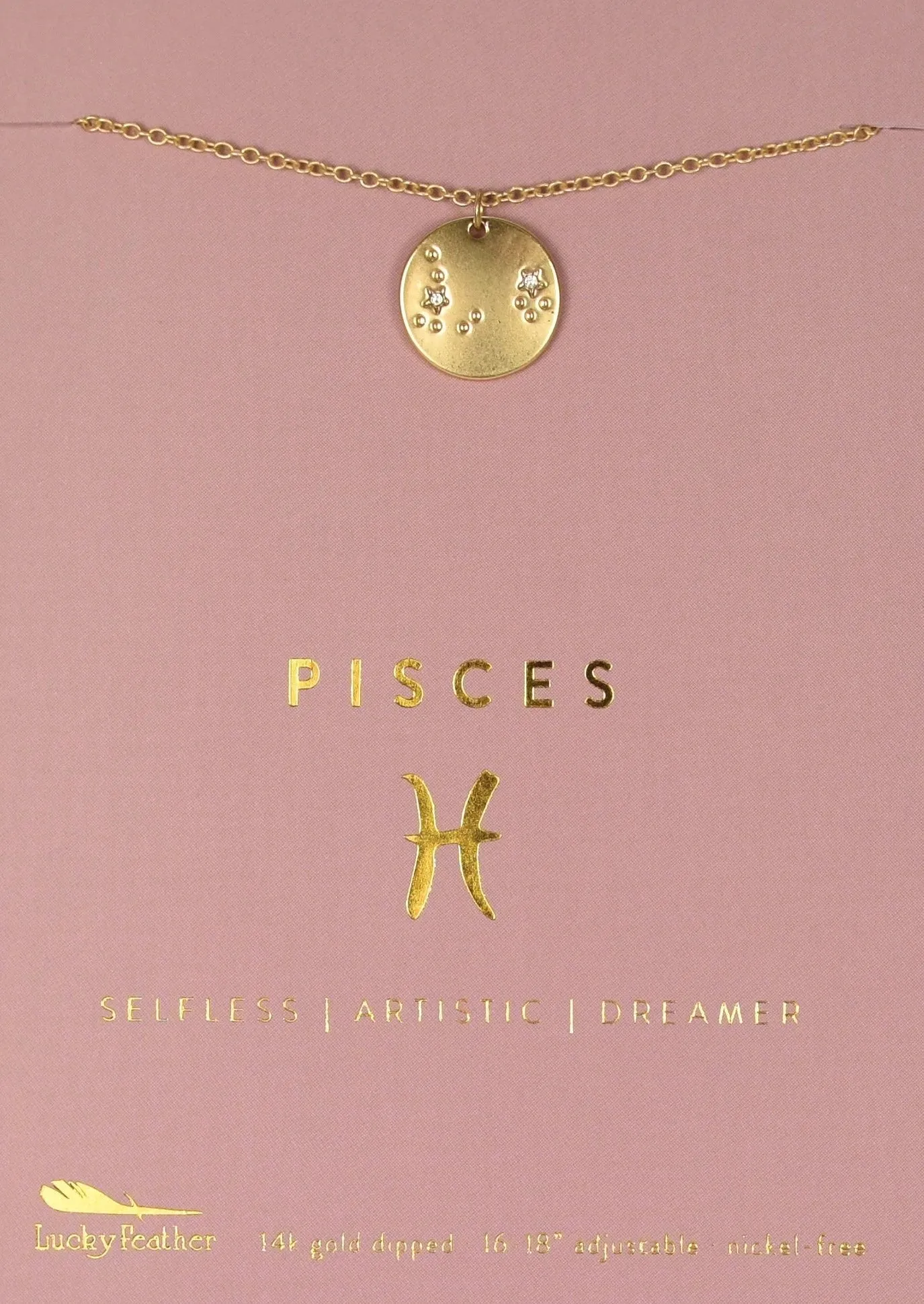 zodiac necklace pisces