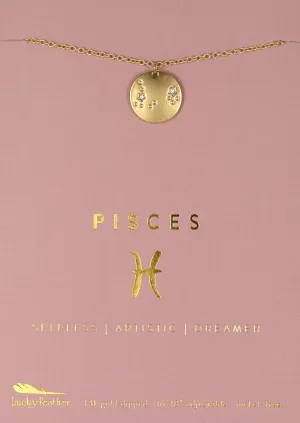 zodiac necklace pisces